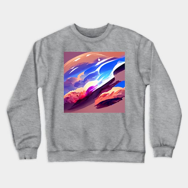 Calm Sky's Crewneck Sweatshirt by Chaoticstep